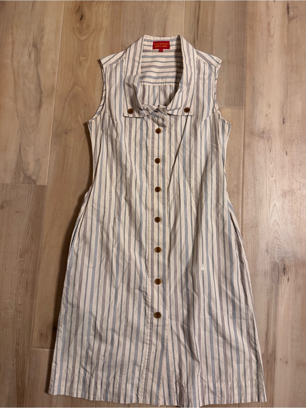 Vintage Vivienne Westwood Red Label Striped Button-Up Dress